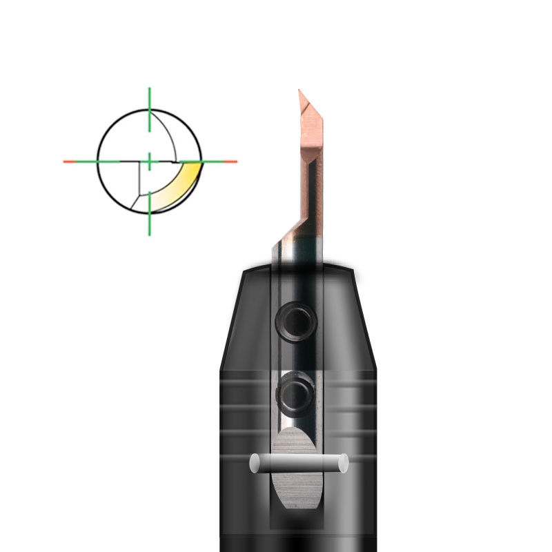 CNC-gevelprofielwerktuig voor het boren van kleine gaten JS25 coating voor het verwerken van gietijzer