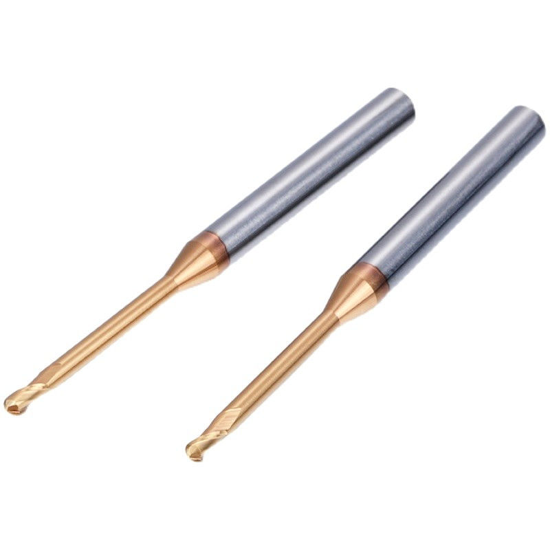 Micro Deep Groove Long Neck Milling Cutter, 0, 1 mm hoekstraal Eindmolen