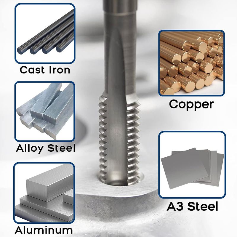 High Speed Steel HSS-draadkraan met metrische imperial draadtype
