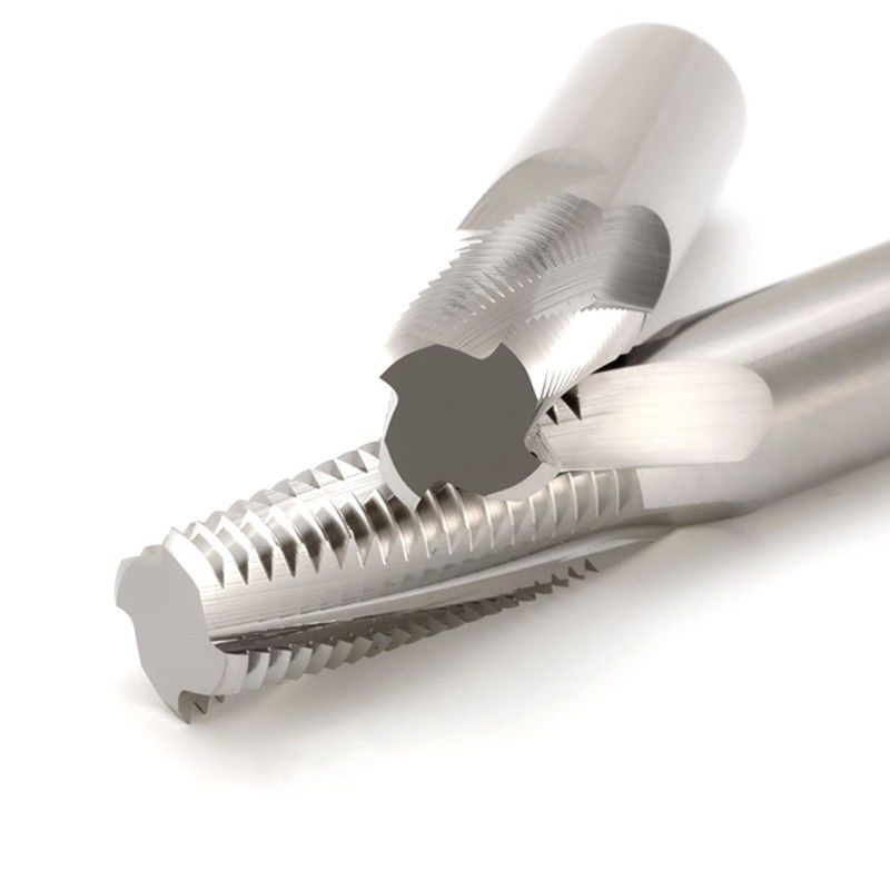 3/8 Carbide draad freesmachine BSPT RC 55 graden met brons Nano Coating