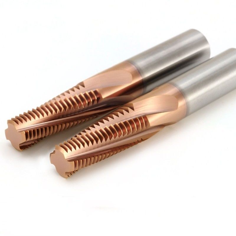 3/8 Carbide draad freesmachine BSPT RC 55 graden met brons Nano Coating