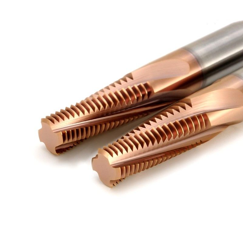 3/8 Carbide draad freesmachine BSPT RC 55 graden met brons Nano Coating
