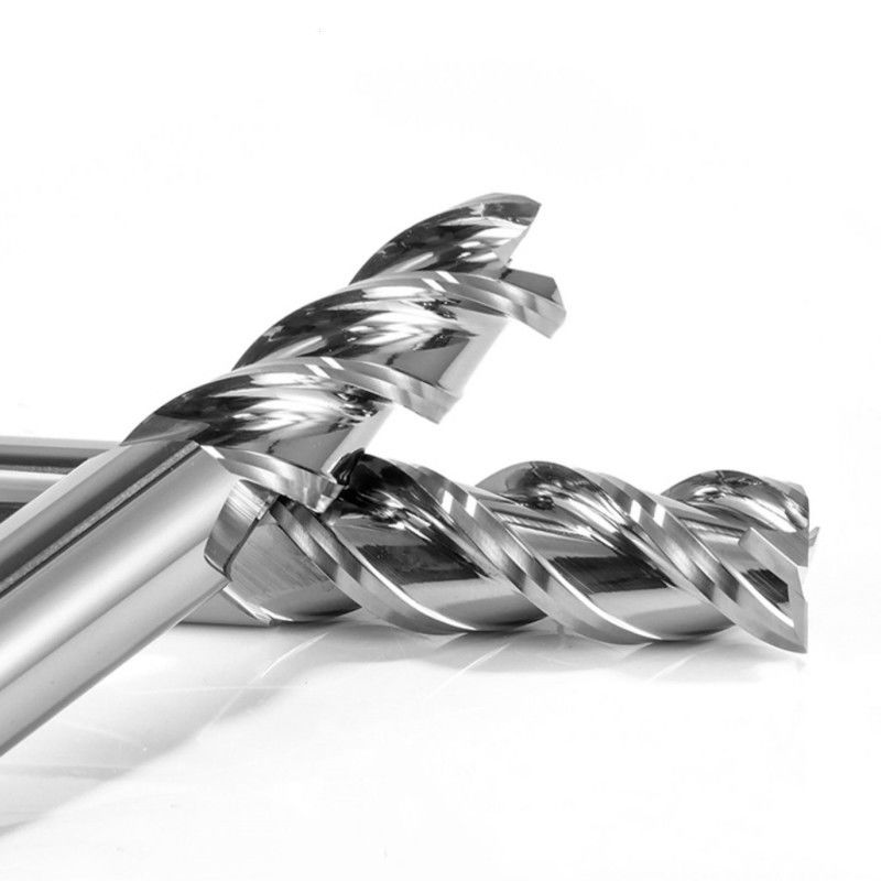 3 fluitjes Flat End Mill Cutter Spiegelpolijst Onbekleed Voor het bewerken van aluminium