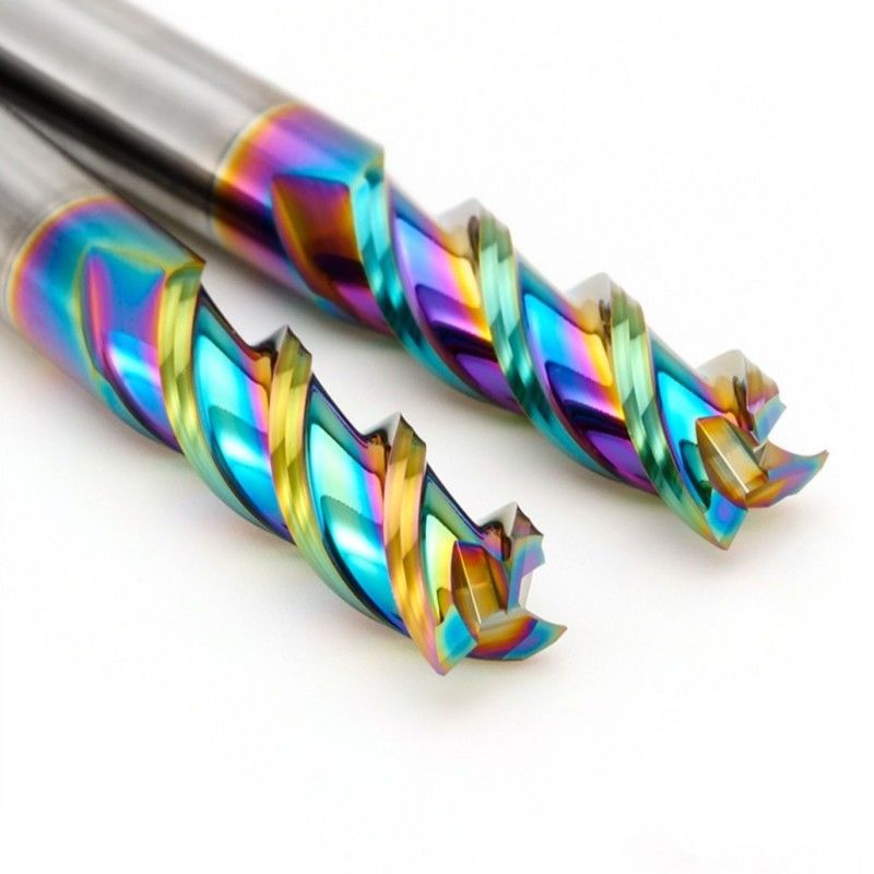 Aluminiumcarbide eindmolen DLC Spiegel Pools Nanocoating 3 fluitten Voor CNC-bewerking