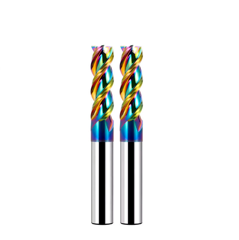 Aluminiumcarbide eindmolen DLC Spiegel Pools Nanocoating 3 fluitten Voor CNC-bewerking