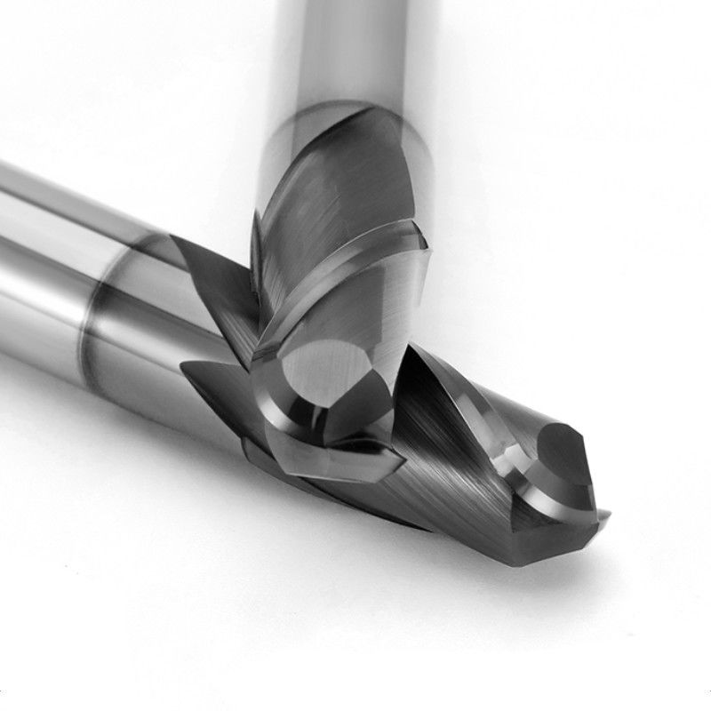Hoogprecisie CNC freesgereedschap Snijmachine Solid Carbide 2 Flute HRC66 Grade Voor gietijzer