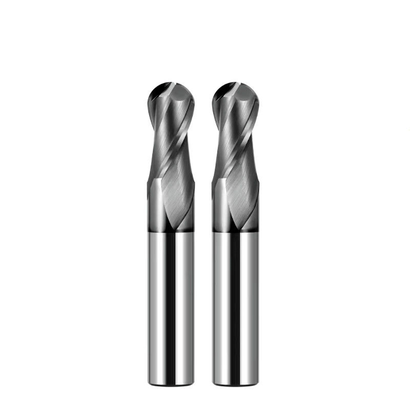 Hoogprecisie CNC freesgereedschap Snijmachine Solid Carbide 2 Flute HRC66 Grade Voor gietijzer