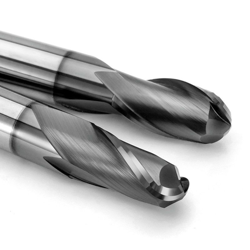 Hoogprecisie CNC freesgereedschap Snijmachine Solid Carbide 2 Flute HRC66 Grade Voor gietijzer