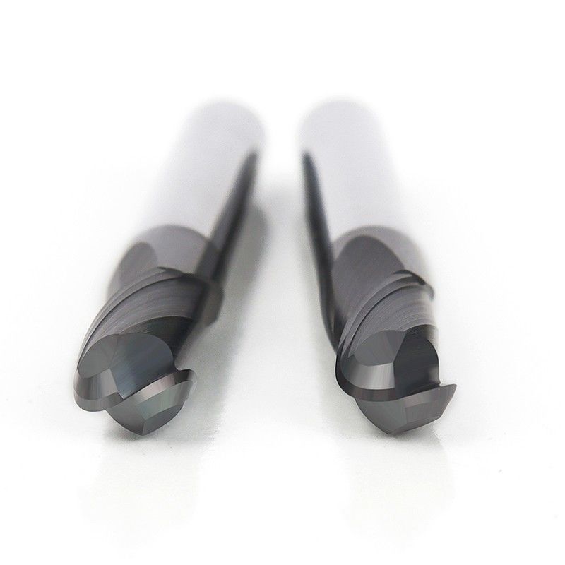 Hoogwaardige solide carbide eindmolens HRC55 Zwarte kleurcoating voor staal