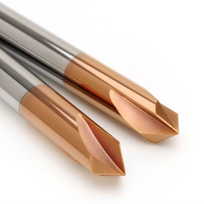 Chamfer Carbide End Mill HRC58 Solid 90 Grade 3 Flutes Voor CNC Gravure Machine Tool