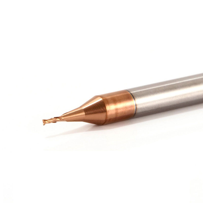 3 mm schank Micro-diameter eindmolen met 0,1 mm hoekradius 50 mm totale lengte
