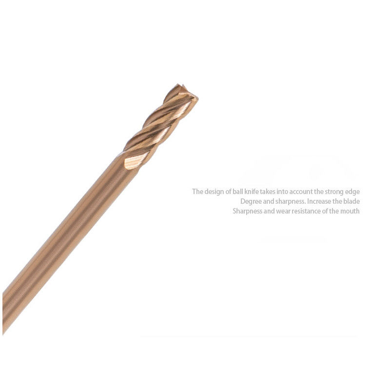 Tungsten Micro Diameter Eindmolen Met 0,2 mm Snijrand 2,5 mm Fluit Lengte