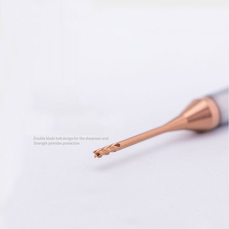 Tungsten Micro Diameter Eindmolen Met 0,2 mm Snijrand 2,5 mm Fluit Lengte