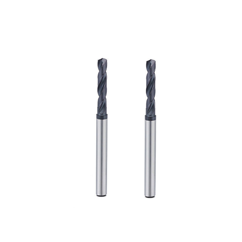 Hout Inner Coolant Solid Carbide CNC Bits Round Shank Straight Flute Type