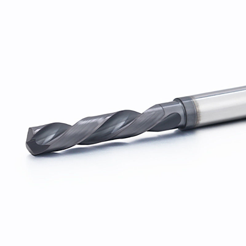 Hout Inner Coolant Solid Carbide CNC Bits Round Shank Straight Flute Type